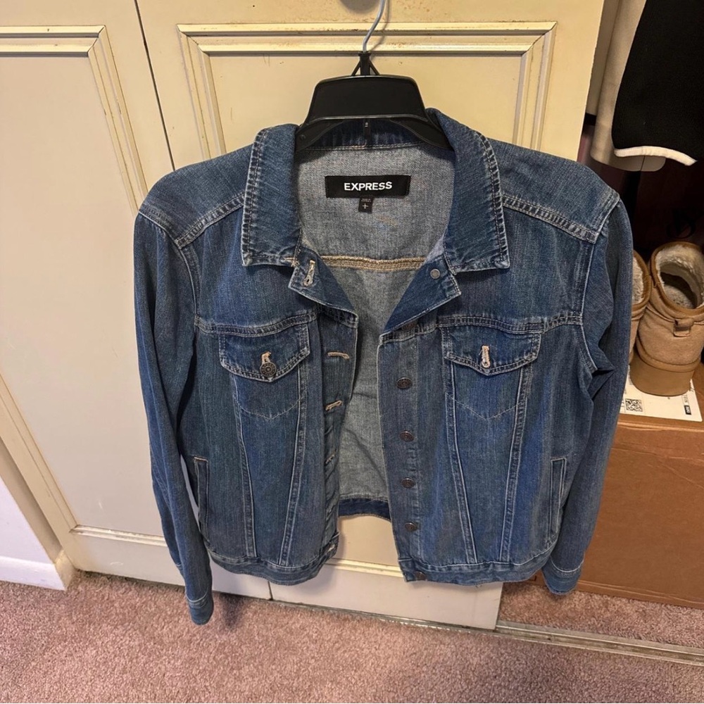 Express Women's Classic Blue Jean Jacket
